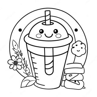 Starbucks Kawaii Coloring Page 123171-57532