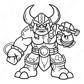 Ork Warboss In Combat Coloring Page 123199-57559