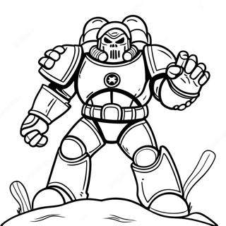 Chaos Space Marine Coloring Page 123201-57565