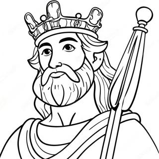 Brave King David Coloring Page 123275-57614