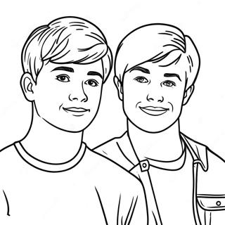 Sam And Colby Coloring Pages