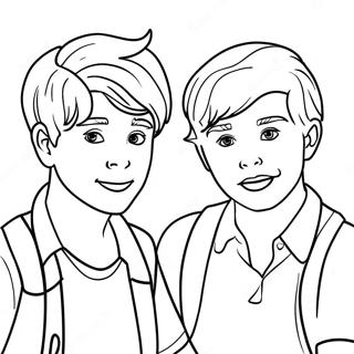 Adventurous Sam And Colby Coloring Page 123301-57633