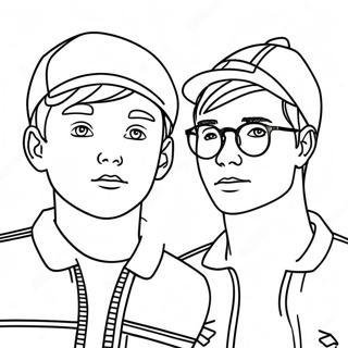 Adventurous Sam And Colby Coloring Page 123301-57634