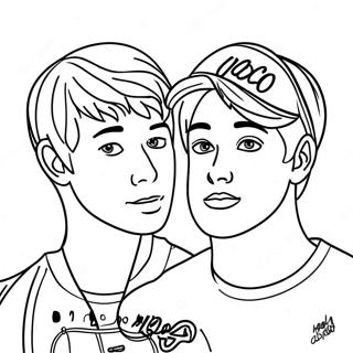 Adventurous Sam And Colby Coloring Page 123301-57635