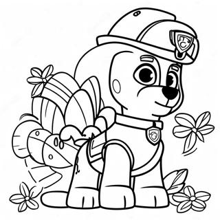 Paw Patrol Thanksgiving Coloring Pages