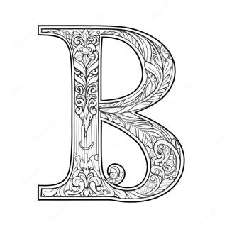 Fancy Letter F Coloring Page 123404 57715