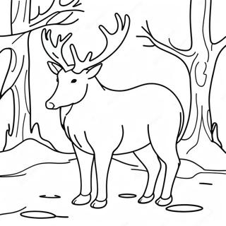 Winter Animal Coloring Pages