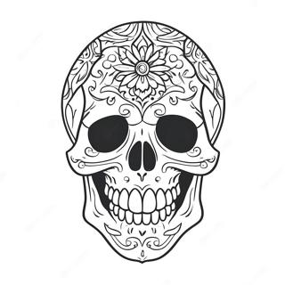 Scary Skull Coloring Page 123454-57750