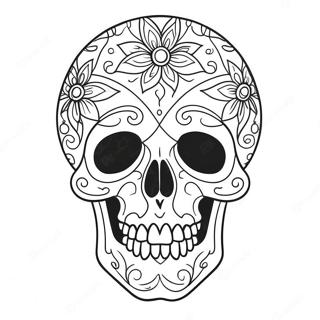 Scary Skull Coloring Page 123454-57752