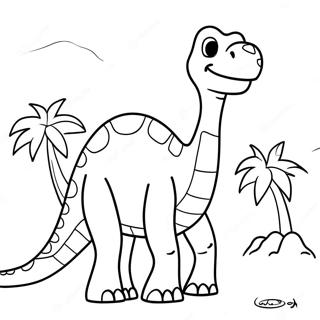 Brontosaurus Coloring Pages