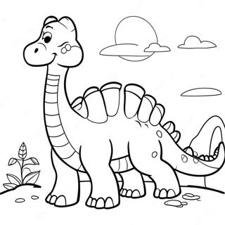 Brontosaurus Coloring Page 123506-57792