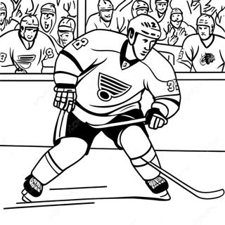 Dynamic Nhl Player Skating Coloring Page 123638 57900