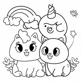 Rainbow Friends Lookies Coloring Pages