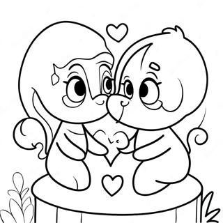 Adorable Love Moments Coloring Page 123689-57933