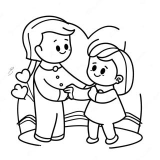 Adorable Love Moments Coloring Page 123689-57934