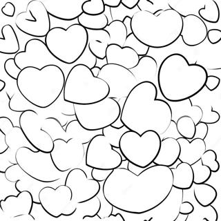 Candy Hearts Coloring Page 123713-57952