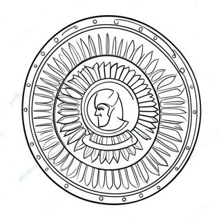 Spartan Shield Coloring Page 123768-58005