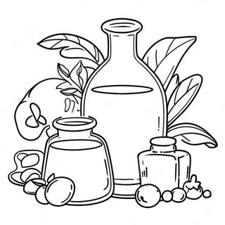 Colorful Potion Ingredients Coloring Page 123791-58017