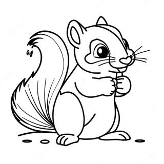 Chipmunk Coloring Pages