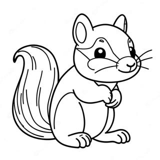 Chipmunk Coloring Page 123815-58030