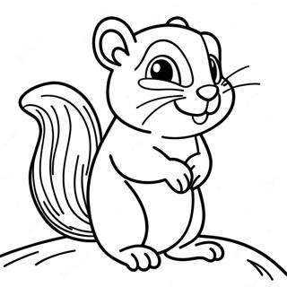 Chipmunk Coloring Page 123815-58031