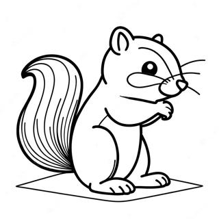 Chipmunk Coloring Page 123815-58032