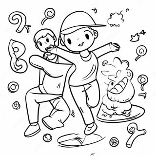 Fun Exercise Activities Coloring Page 123845 58068