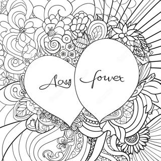 Always And Forever Love Quotes Coloring Pages