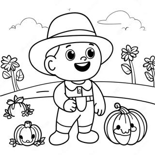 Preschool Pumpkin Patch Coloring Pages