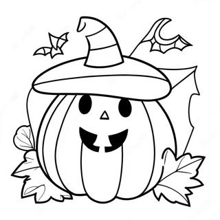 Happy Halloween Pumpkin Coloring Page 123921 58122