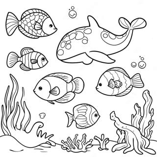Majestic Ocean Life Coloring Page 124048 58221
