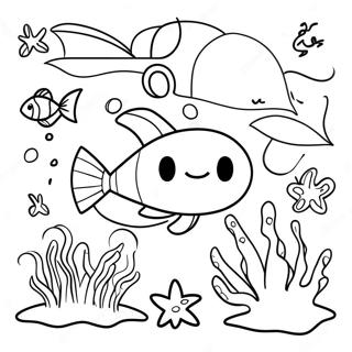 Majestic Ocean Life Coloring Page 124048 58222