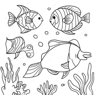 Majestic Ocean Life Coloring Page 124048 58223