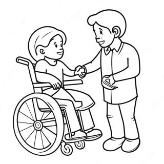 Disability Awareness Coloring Page 124096-58250