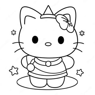 Merry Christmas Hello Kitty Coloring Page 124121-58272