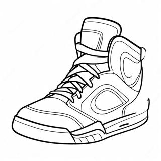 Basketball Shoe Coloring Pages