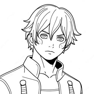 Todoroki Coloring Page 124251-58461