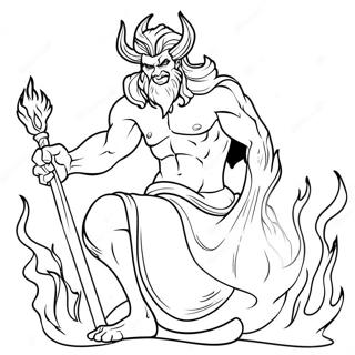 Hades With Flames Coloring Page 124305-58509