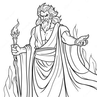 Hades With Flames Coloring Page 124305-58511