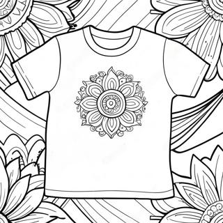 Colorful T Shirt Design Coloring Page 124330-58525