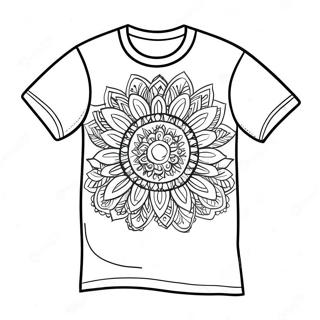 Colorful T Shirt Design Coloring Page 124330-58526