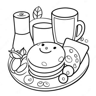 Breakfast Coloring Pages