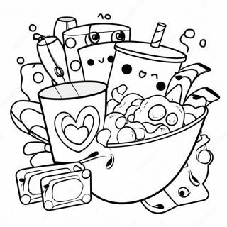 Movie Night Coloring Pages