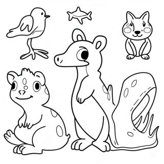 Australian Animals Coloring Page 124457-58622