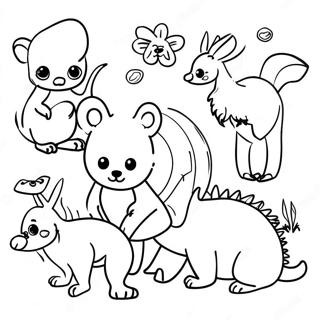 Australian Animals Coloring Page 124457-58623