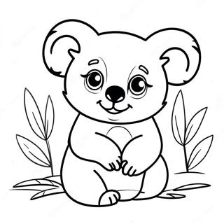 Cute Koala Bear Coloring Page 124458-58626