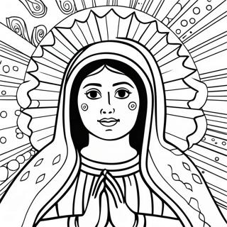 Our Lady Of Guadalupe Coloring Page 124509-58661