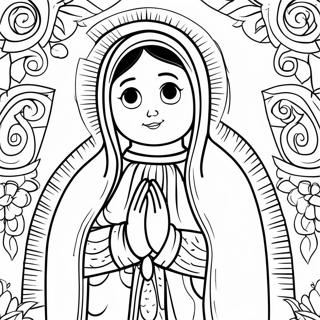 Our Lady Of Guadalupe Coloring Page 124509-58662