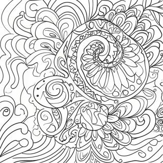 Colorful Tie Dye Patterns Coloring Page 124537 58689