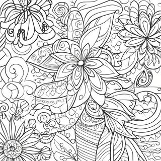Colorful Tie Dye Patterns Coloring Page 124537 58691